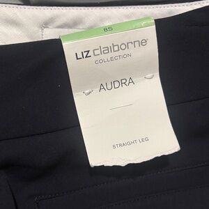 Liz Claiborne Navy Straight Leg Pants